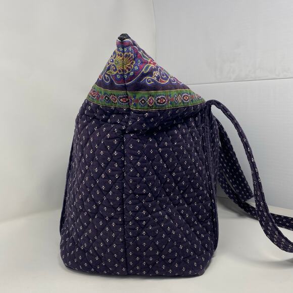 Vera Bradley Vintage Made in USA Large Purple Paddy Tote Bag - Picture 8 of 12